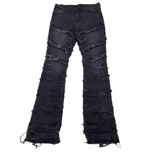 Men's NOVAMEN Black Ripped Skinny Jeans Waist 32